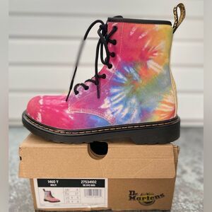 Dr. Martens' 1460 Rainbow Tie-Dye Boots Woman’s Size 6